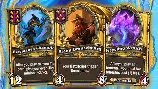 Brann Bronzbeard and Recycling Wraith is all you NEED this PATCH | Hearthstone B