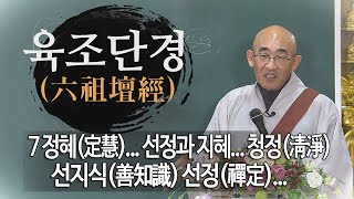 육조단경(六祖壇經)... 제17회 7 정혜(定慧)... 선정과 지혜... 청정(淸淨) 선지식(善知識) 선정(禪定)...