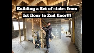 Building and Fitting set of Stairs 1st Floor to Attic Space!