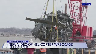 New video of helicopter wreckage from DCA plane crash