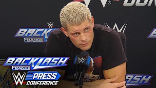 Cody Rhodes wants to talk about ... LA Knight?!?: WWE Backlash France Press Conference highlights