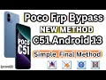 POCO C51 FRP BYPASS WITHOUT PC 2024 @national.mobile @YouTube