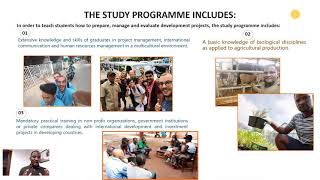 FTZ CZU: International Cooperation in Agriculture and Rural Development - Bachelor's study programme