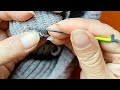 how to perfectly repair a hole in a knitted sweater at home