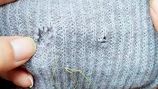 How to Perfectly Repair a Hole in a Knitted Sweater at Home