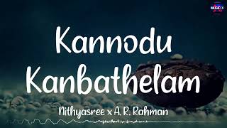 𝗞𝗮𝗻𝗻𝗼𝗱𝘂 𝗞𝗮𝗻𝗯𝗮𝘁𝗵𝗲𝗹𝗹𝗮𝗺 R̶e̶m̶i̶x̶ (Lyrics) - Nithyasree x A. R. Rahman | Jeans /\ #kannodukanbathellam