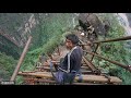 😱Most dangerous cliff way to the village | Risky Journey to the Home | Chinese Cliff Village