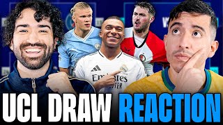 UCL PLAYOFF DRAW REACTION \u0026 PREDICTIONS!