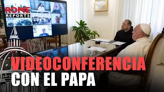 La videoconferencia del papa con 250 jóvenes ucranianos