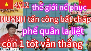 thế giới nể phục HUYNH tấn công bất chấp phế quân la liệt còn 1 tốt vẫn thắng