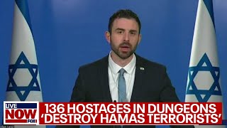 Israel-Hamas war: Israeli govt says hostages in Hamas dungeons, war update LiveNOW from FOX
