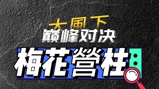 梅花營柱在大風下的搭建狀況