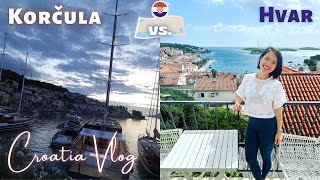 Hvar or Korčula - Which one should you choose? | Croatia Vlog