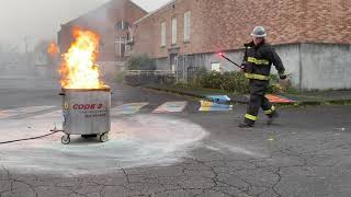 Fire Extinguisher Training - Extinguishing a Fire - Flammable Liquids Fire - Part 6 of 6