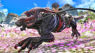 毅然たる暗黒騎士のアチーブメントマウント『ウォーパンサー』~Final Fantasy XIV~