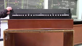 Demonstration of standing wave in line (longitudinal)