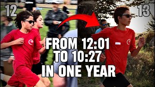 MY INSANE 1 YEAR CROSS COUNTRY PROGRESSION (12:01-10:27)
