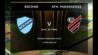 Bolivar Vs Paranaense (3-1) Octavos de Final Ida - Libertadores 2023 - Transmisión completa