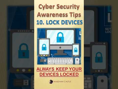 10 tips on cyber security awareness | #shorts | Cyber security awareness in Tamil