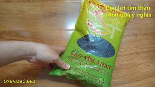 Gạo lứt tím than Món quà ý nghĩa cho người thân KS Hồ Quang Cua