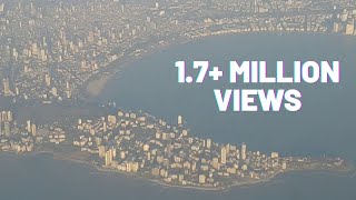 Mumbai Aerial View HD from plane ! Worli sea link, Antilla Taj hotel, Gateway of India, Wankhede