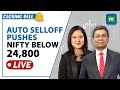 Live: Nifty Slides Below 24,800 Amid Selloff In Autos; Bajaj Auto Crashes Over 10%| Closing Bell