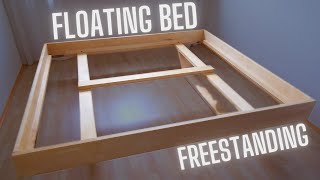 DIY Floating Bed Frame out of Wood