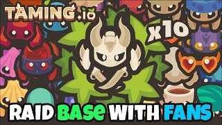 Taming.io Big Fighting Raid Base Moment - Clan War