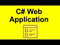Create a web application with C#, Visual Studio and ASP.NET Core