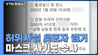 '신종 코로나' 허위사실 유포 검거...마스크 사기 96건 수사 / YTN