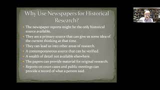 Researching Local History Through Newspapers