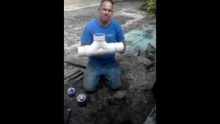 installing a sewer line cleanout