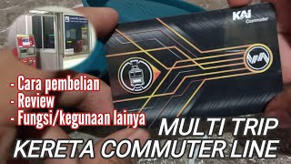 Kartu Krl commuter line‼️| Cara beli langsung | review | Kartu multi trip