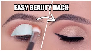 EASIEST Way to Cut Crease Tutorial | Beauty Hack USING TAPE!