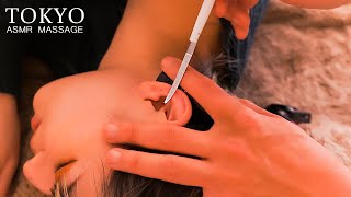 ASMR Ear Cleaning and Massage (Using Cloud Knife or Bamboo Stick)