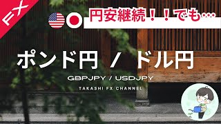 【ポンド円/ドル円】円安継続！でも… ドル円ポンド円の本日の動きともう少し長い目線の動きを考える【2024/2/9】