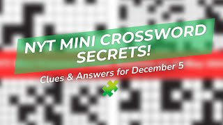🧩 NYT Mini Crossword Magic! 🔍