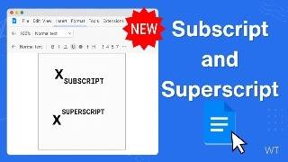 How to do Subscript and Superscript in Google Docs