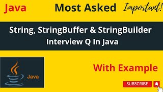 Difference between String, StringBuffer And StringBuilder in Java | Hindi | KumarCoding | IQ
