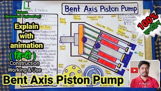 Bent axis piston pump (Hindi)