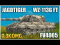 Jagdtiger, WZ-113G FT & FV4005 • WoT Blitz Gameplay