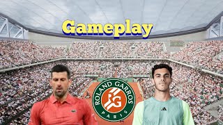 N. Djokovič vs F. Cerundolo [RG 24]| Round 4 | AO Tennis 2 Gameplay #aotennis2 #AO2