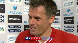 Jamie Carragher after his last Liverpool game