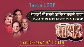 Famous Keharwa Loop For Ghazals | Tabla Loop | D# 112 BPM | Tabla Loop | Keharwa Taal | Keharwa