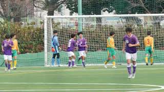 20241225 Go For World Cup in さいたま トレーニングマッチ 藤枝東 3-1 星稜  前半8分 藤枝東 13秋山航成（藤枝東FC）同点ゴール 1-1