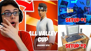 I Played A Solo Tournament But Every Game I Changed GAMING Setups.. (Uh Oh😨)
