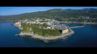 [ 5K CinemaScope ] 絶景ドローン空撮:伊豆半島ジオパーク 稲取岬 Izu Peninsula Geopark Inatori-cape (Anamorphic Lens)