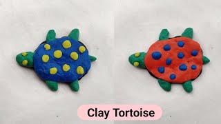 Turtle making with clay | Turtle clay model | How to make tortoise with clay | Clay turtle making