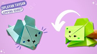 Origami Zıplayan Tavşan | Kağıttan Tavşan Yapımı