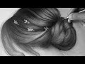 HOW TO DRAW REALISTIC HAIR  IN 7 STEPS